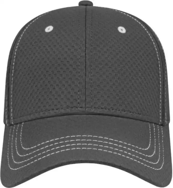 Cap America I7024 Soft Textured Polyester Mesh Charcoal Dark Gray / one Size Fits Most