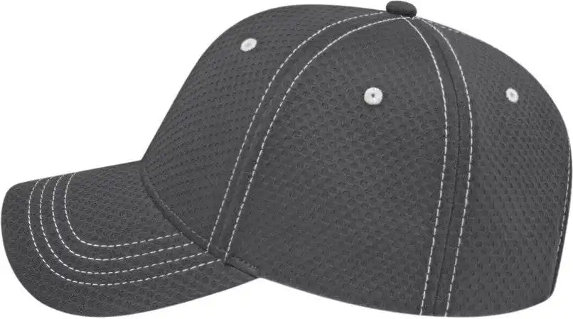 Cap America I7024 Soft Textured Polyester Mesh Charcoal Dark Gray / one Size Fits Most