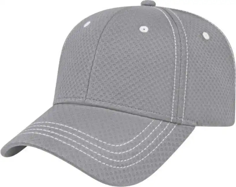 Cap America I7024 Soft Textured Polyester Mesh - Gray - one Size Fits Most