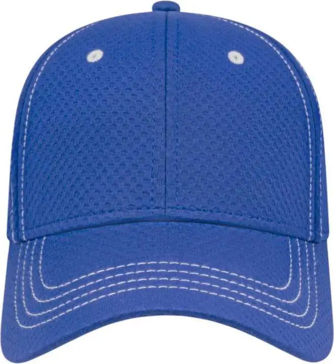 Cap America I7024 Soft Textured Polyester Mesh - Royal - one Size Fits Most