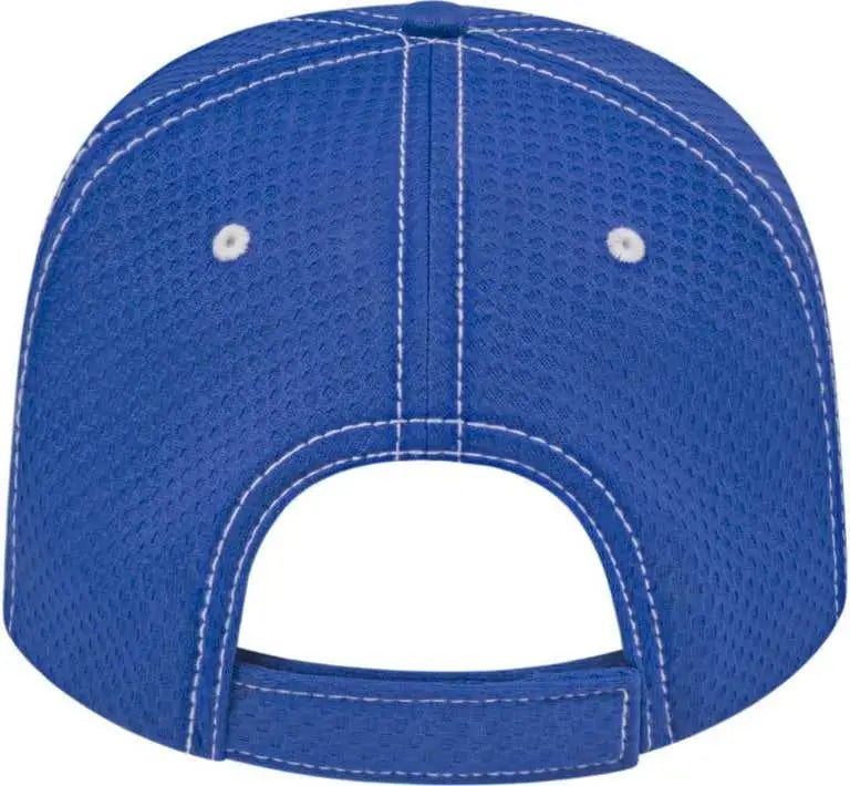 Cap America I7024 Soft Textured Polyester Mesh - Royal - one Size Fits Most