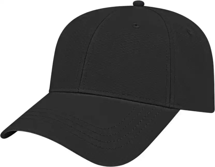 Cap America I7035 Lightweight Polyester Performance Black / one Size Fits Most