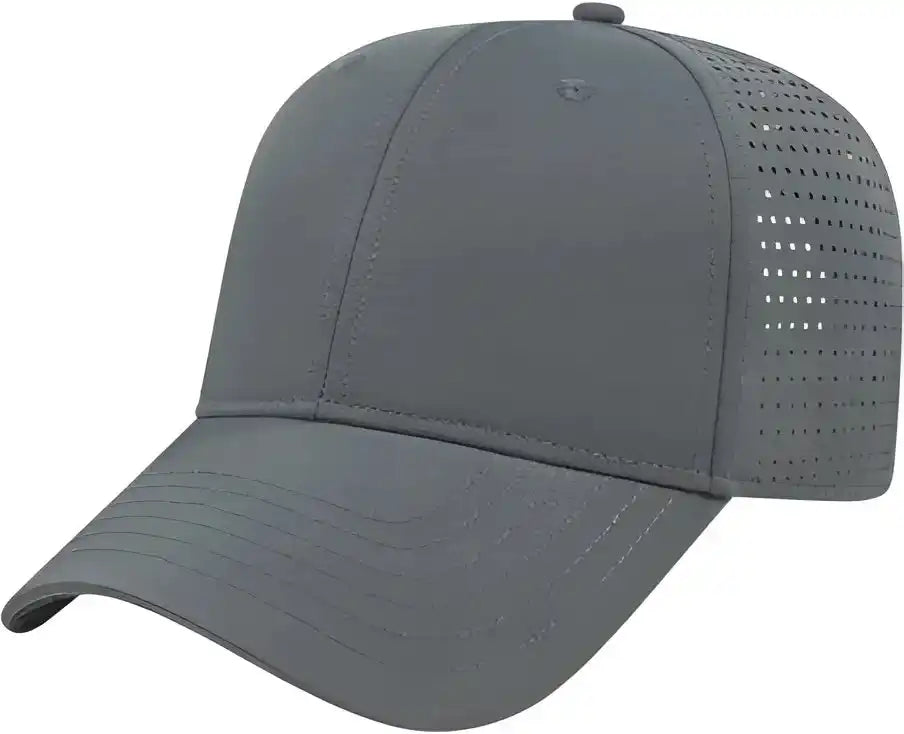 Cap America I7038 Perforated Polyester - Gray - one Size Fits Most