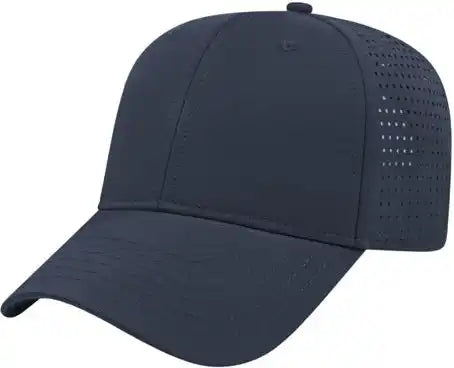 Cap America I7038 Perforated Polyester - Navy - one Size Fits Most