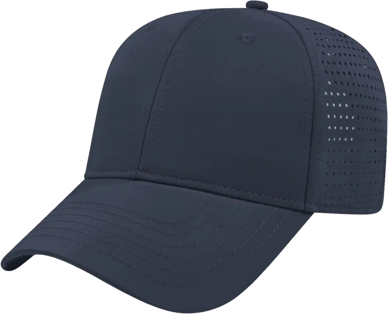 Cap America I7038 Perforated Polyester - Navy - one Size Fits Most