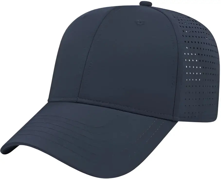 Cap America I7038 Perforated Polyester - Navy - one Size Fits Most