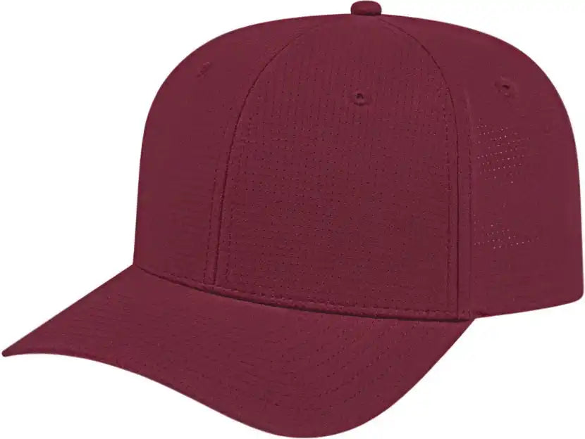 Cap America I7041 Lightweight Aerated Performance Maroon