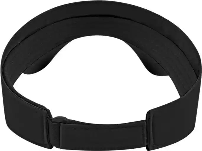 Cap America I7042 Performance Athletic Visor Black / one Size Fits Most