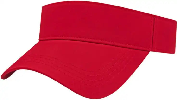 Cap America I7042 Performance Athletic Visor Red / one Size Fits Most