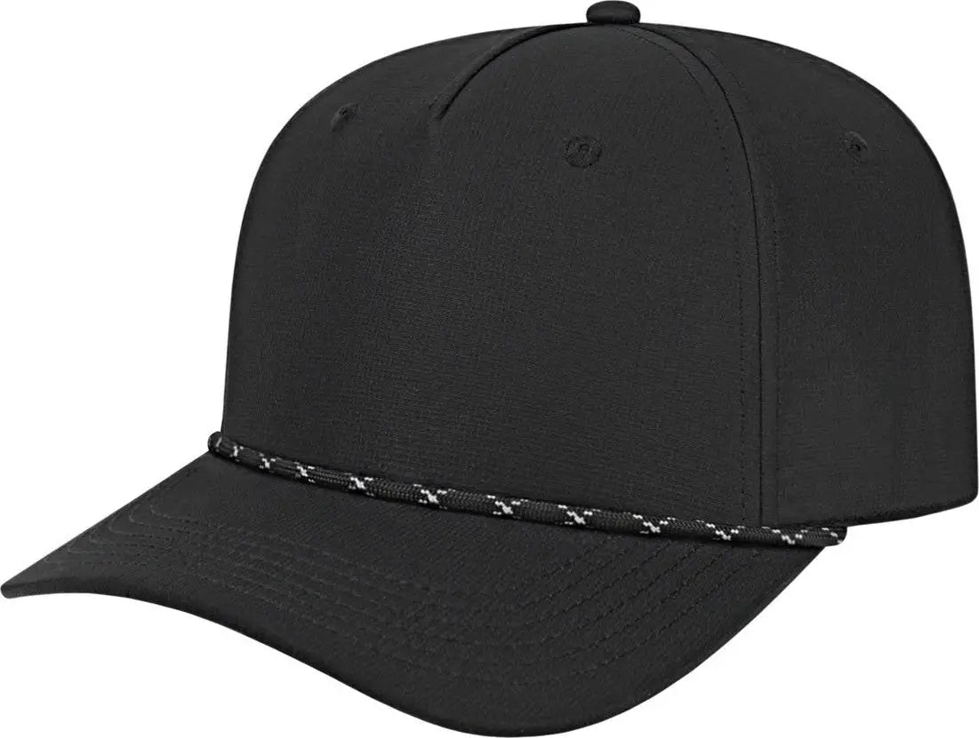 Cap America I7256 Athletic Rope - Black with White - with Black/white / one Size Fits Most
