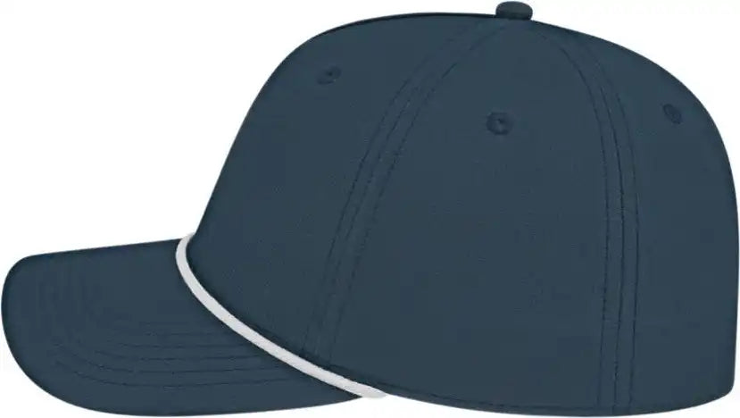 Cap America I7256 Athletic Rope Dark Blue White Navy / one Size Fits Most