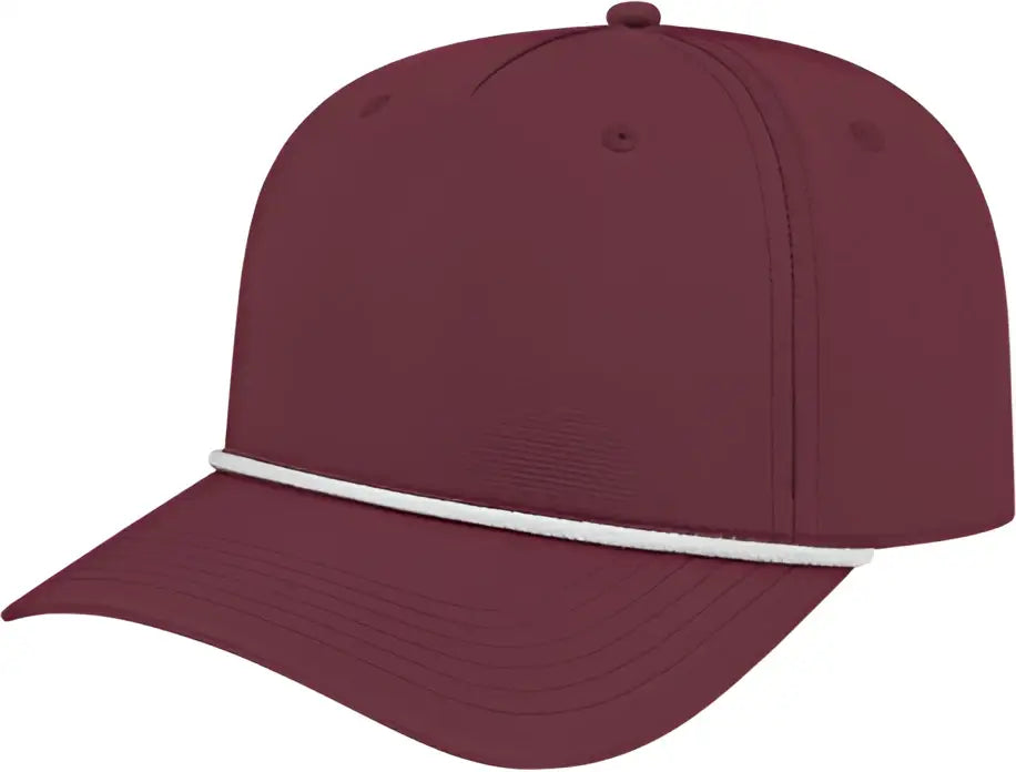 Cap America I7256 Athletic Rope - Merlot with White