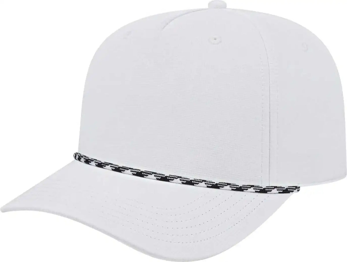 Cap America I7256 Athletic Rope - White Black - one Size Fits Most