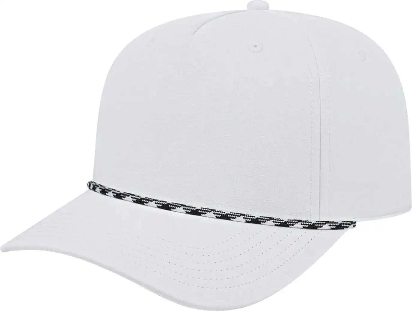 Cap America I7256 Athletic Rope - White Black - one Size Fits Most