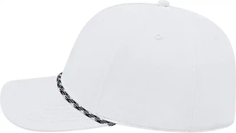 Cap America I7256 Athletic Rope - White Black - one Size Fits Most