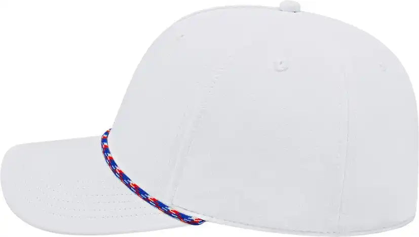 Cap America I7256 Athletic Rope - White Red Royal - one Size Fits Most