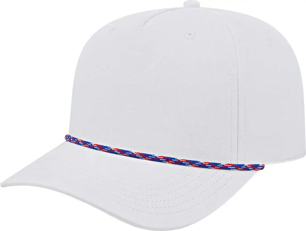 Cap America I7256 Athletic Rope - White Red Royal - one Size Fits Most