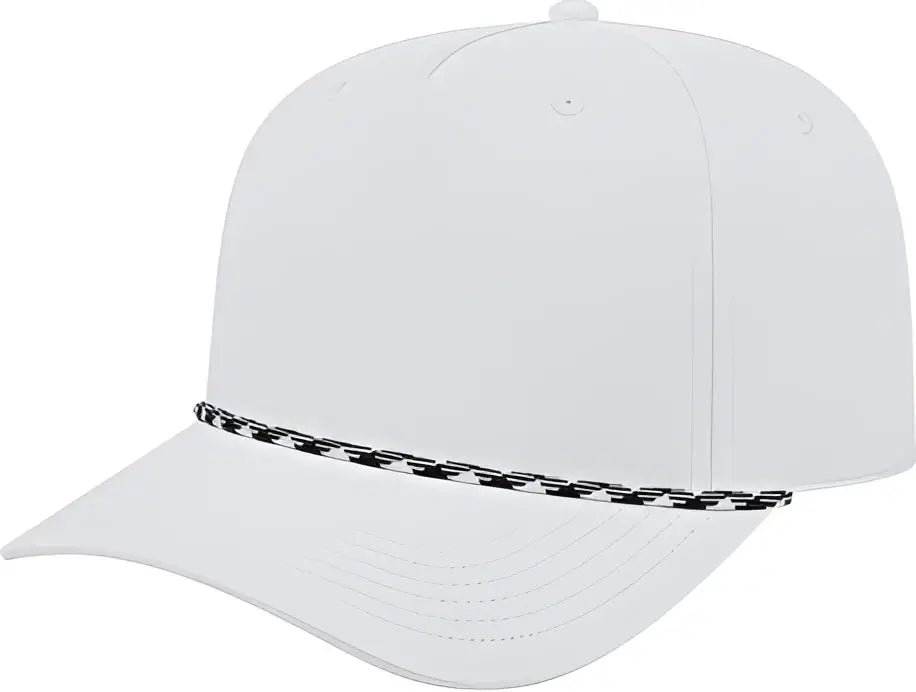 Cap America I7256 Athletic Rope - White with Black - with White/black / one Size Fits Most