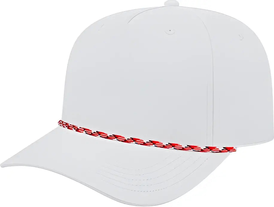 Cap America I7256 Athletic Rope - White with Red Black - with Red/white/black / one Size Fits Most
