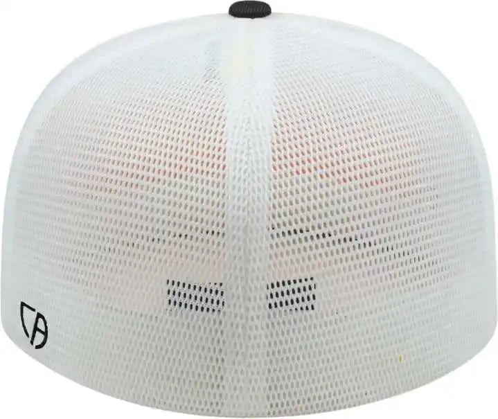 Cap America I8501 Flexfit Performance Trucker Mesh Back - Athletic Gold Black White