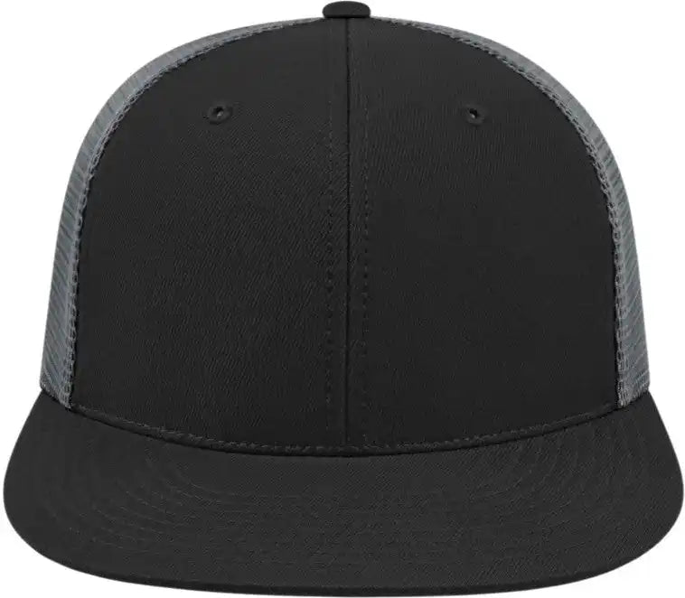 Cap America I8501 Flexfit Performance Trucker Mesh Back Black Graphite