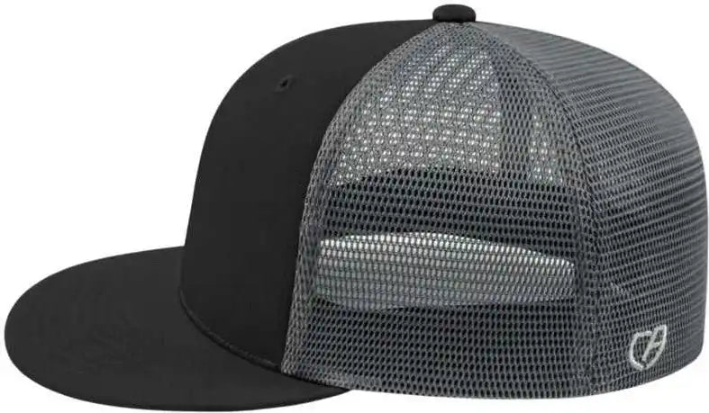 Cap America I8501 Flexfit Performance Trucker Mesh Back Black Graphite