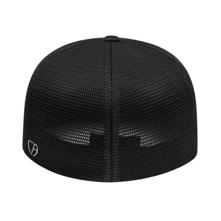 Cap America I8501 Flexfit Performance Trucker Mesh Back Black