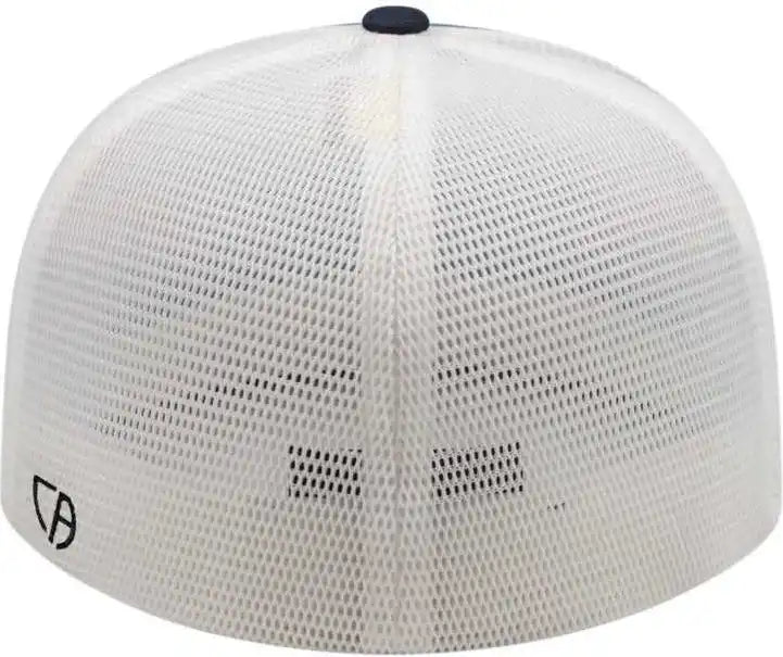 Cap America I8501 Flexfit Performance Trucker Mesh Back Columbia Blue White
