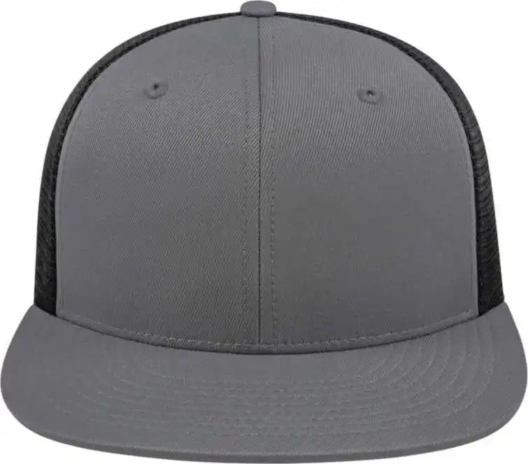 Cap America I8501 Flexfit Performance Trucker Mesh Back Graphite Black