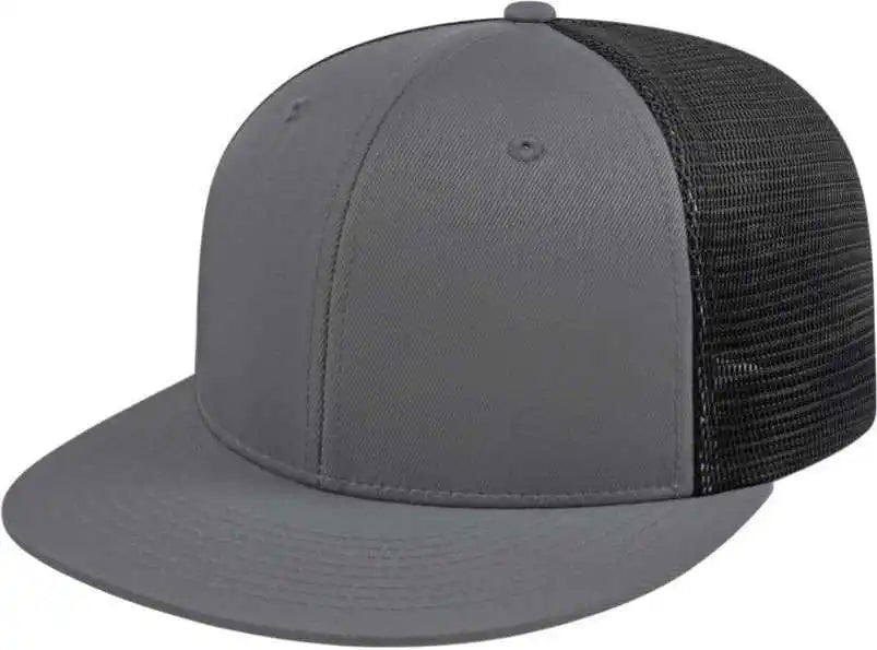 Cap America I8501 Flexfit Performance Trucker Mesh Back Graphite Black