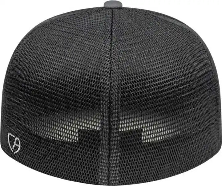 Cap America I8501 Flexfit Performance Trucker Mesh Back Graphite Black