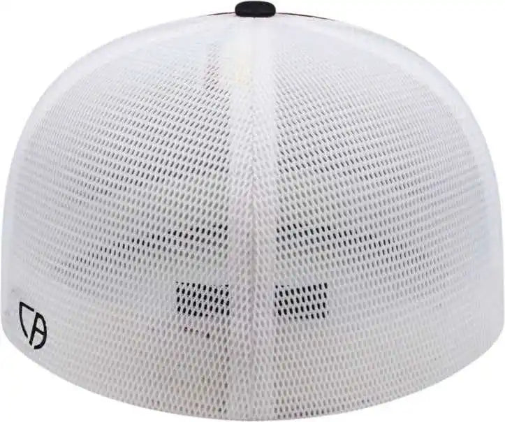 Cap America I8501 Flexfit Performance Trucker Mesh Back Maroon Black White