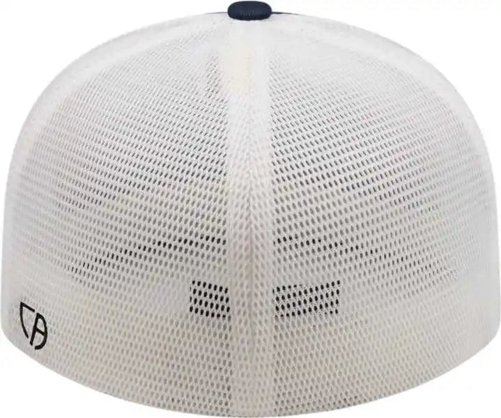 Cap America I8501 Flexfit Performance Trucker Mesh Back Navy White