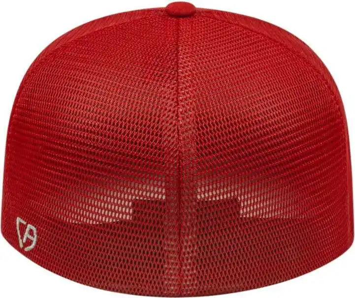 Cap America I8501 Flexfit Performance Trucker Mesh Back Red