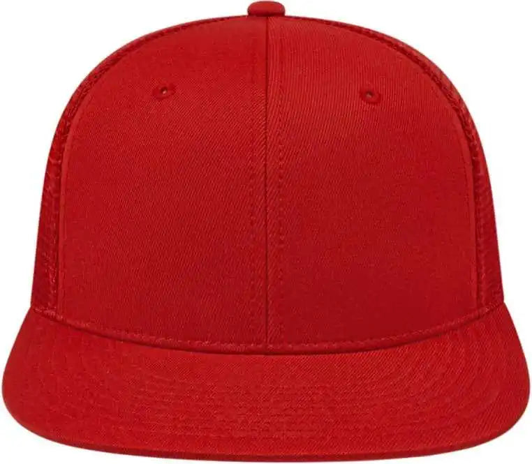 Cap America I8501 Flexfit Performance Trucker Mesh Back Red