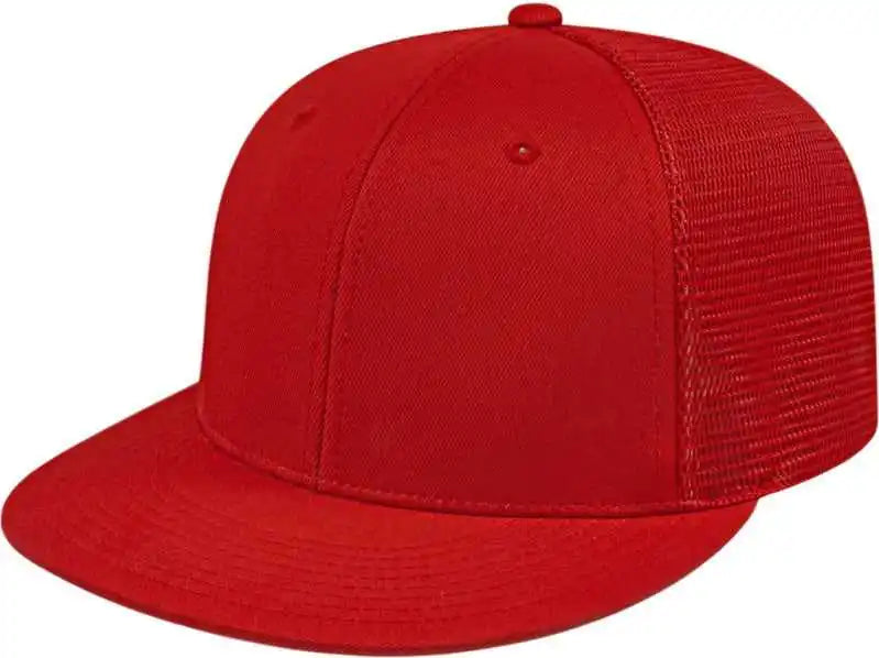 Cap America I8501 Flexfit Performance Trucker Mesh Back Red / Xs