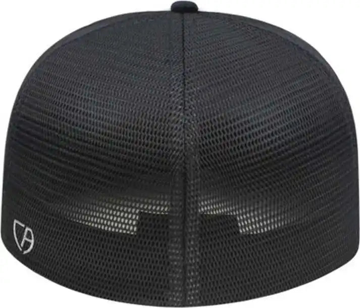 Cap America I8501 Flexfit Performance Trucker Mesh Back White Black