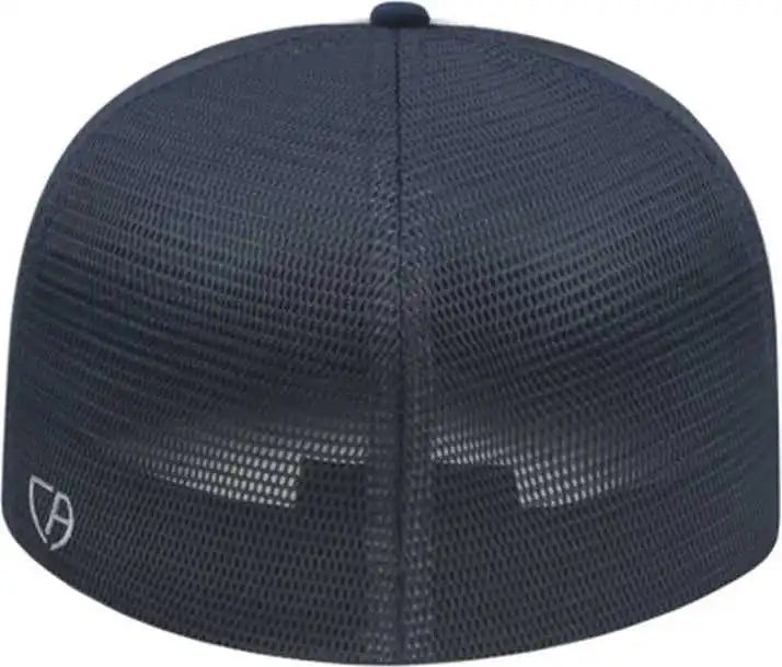 Cap America I8501 Flexfit Performance Trucker Mesh Back White Navy