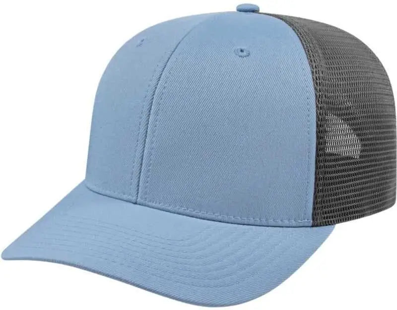 Cap America I8502 Flexfit 110 Trucker Mesh Back - Allure Graphite - Dark Gray / one Size Fits Most