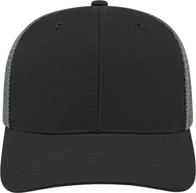 Cap America I8502 Flexfit 110 Trucker Mesh Back - Black Graphite