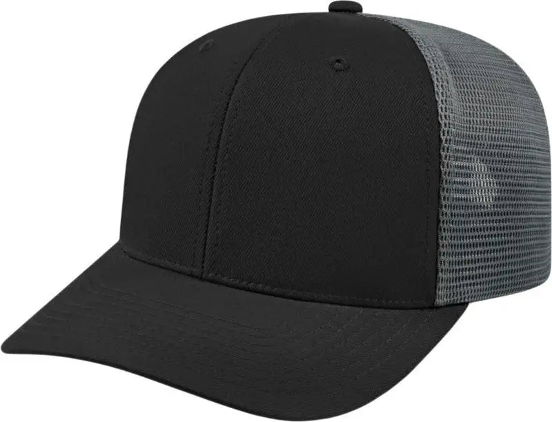 Cap America I8502 Flexfit 110 Trucker Mesh Back - Black Graphite