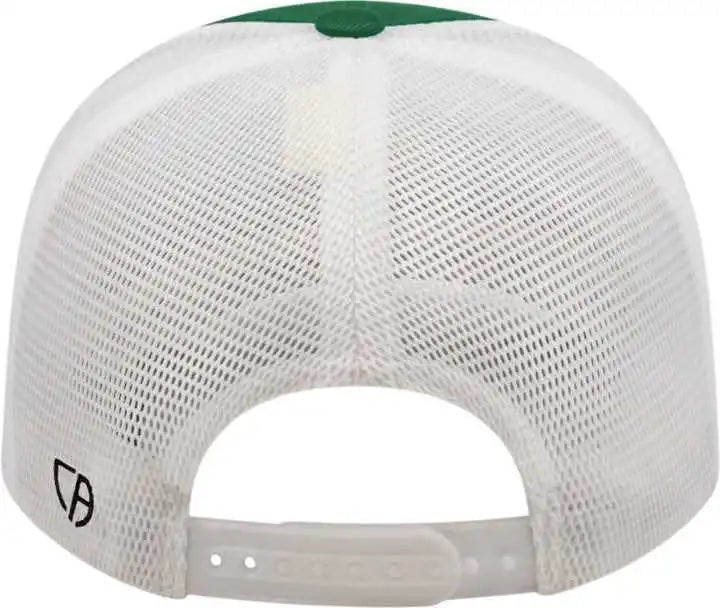 Cap America I8502 Flexfit 110 Trucker Mesh Back Dark Green White Forest / one Size Fits Most