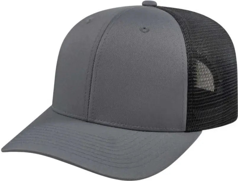 Cap America I8502 Flexfit 110 Trucker Mesh Back - Graphite Black