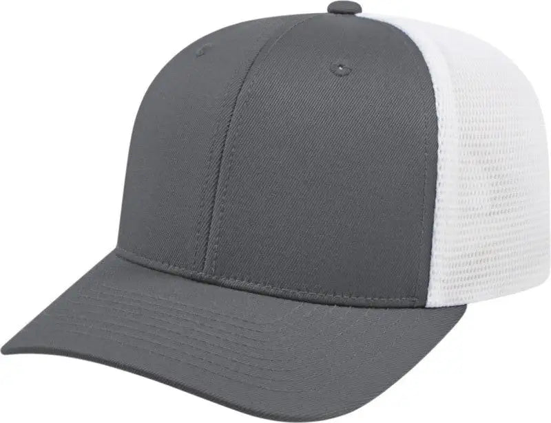 Cap America I8502 Flexfit 110 Trucker Mesh Back - Graphite White