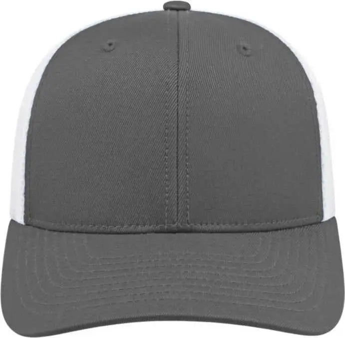 Cap America I8502 Flexfit 110 Trucker Mesh Back - Graphite White