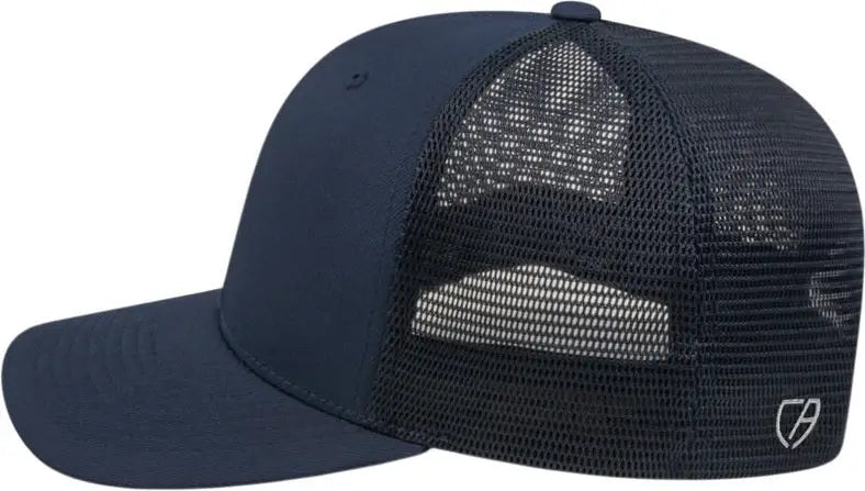 Cap America I8502 Flexfit 110 Trucker Mesh Back - Navy - one Size Fits Most