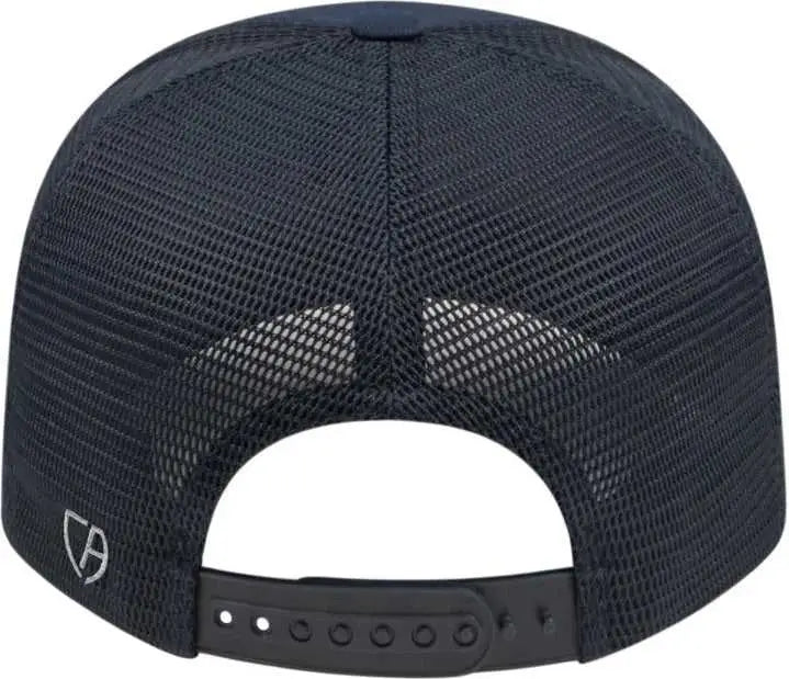 Cap America I8502 Flexfit 110 Trucker Mesh Back - Navy - one Size Fits Most
