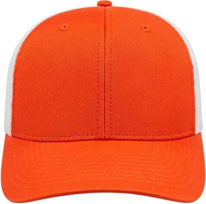 Cap America I8502 Flexfit 110 Trucker Mesh Back - Navy White - one Size Fits Most