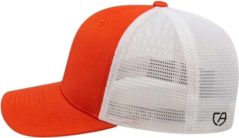 Cap America I8502 Flexfit 110 Trucker Mesh Back - Navy White - one Size Fits Most