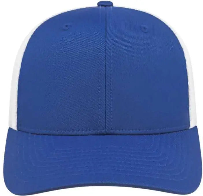 Cap America I8502 Flexfit 110 Trucker Mesh Back - Royal White